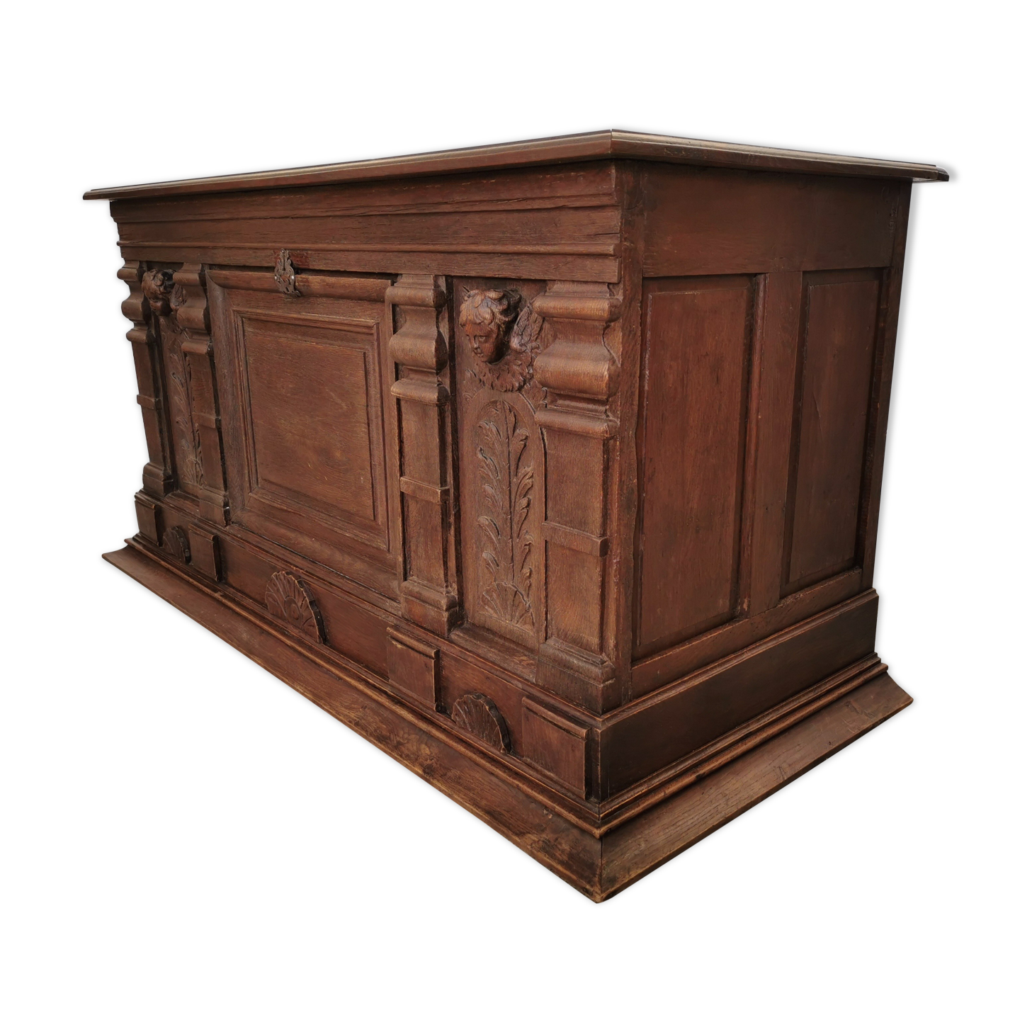 Oak office counter