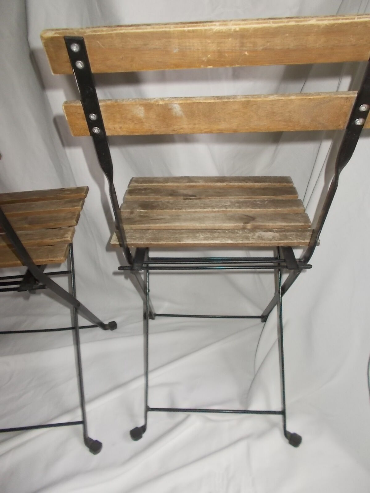 Old pair of folding garden chairs