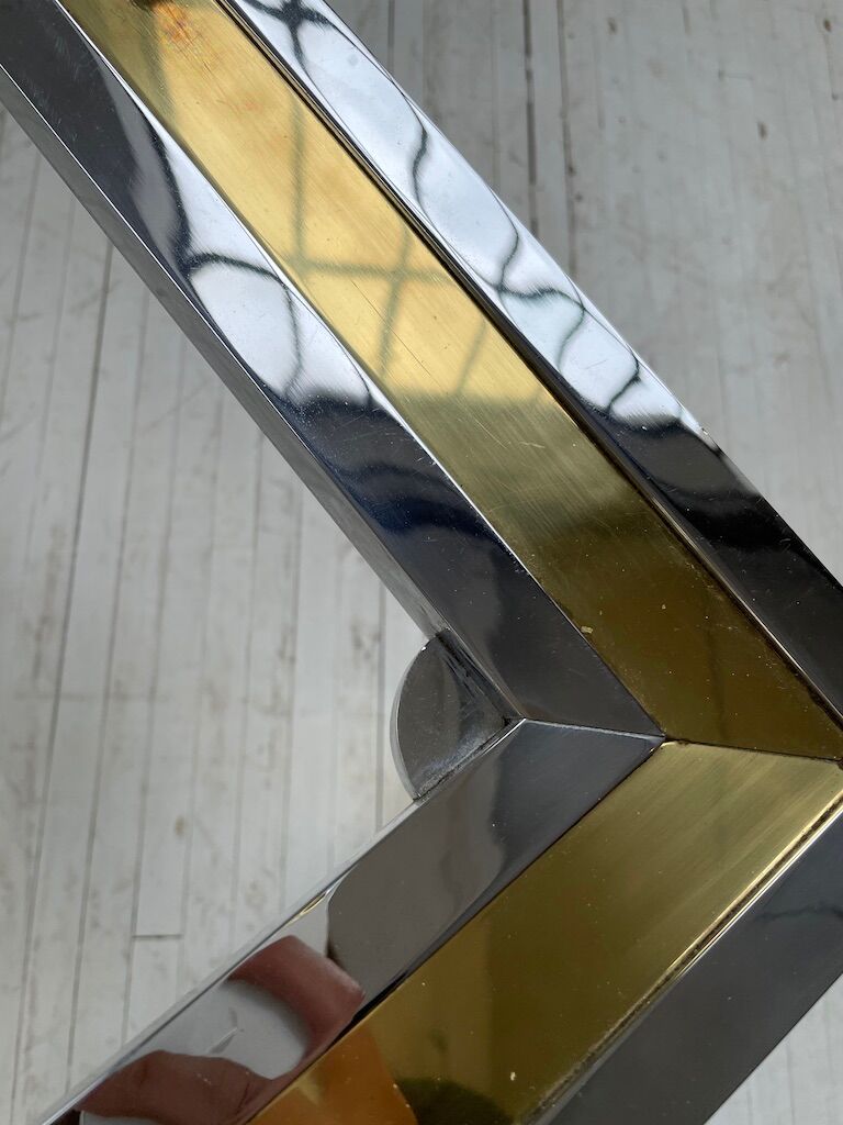 Brass chrome coffee table