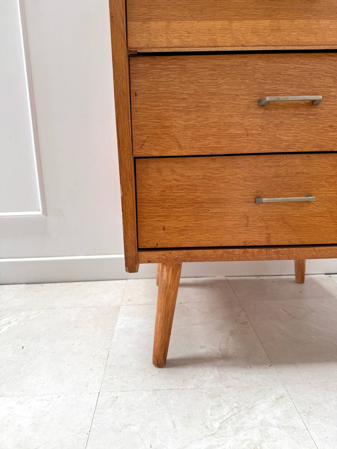 Vintage chiffonier with compass feet