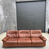 DS-66 Sofa in brown leather – 3-seater – Swiss vintage design