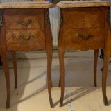 Pair of Louis XV bedside tables. Rosewood