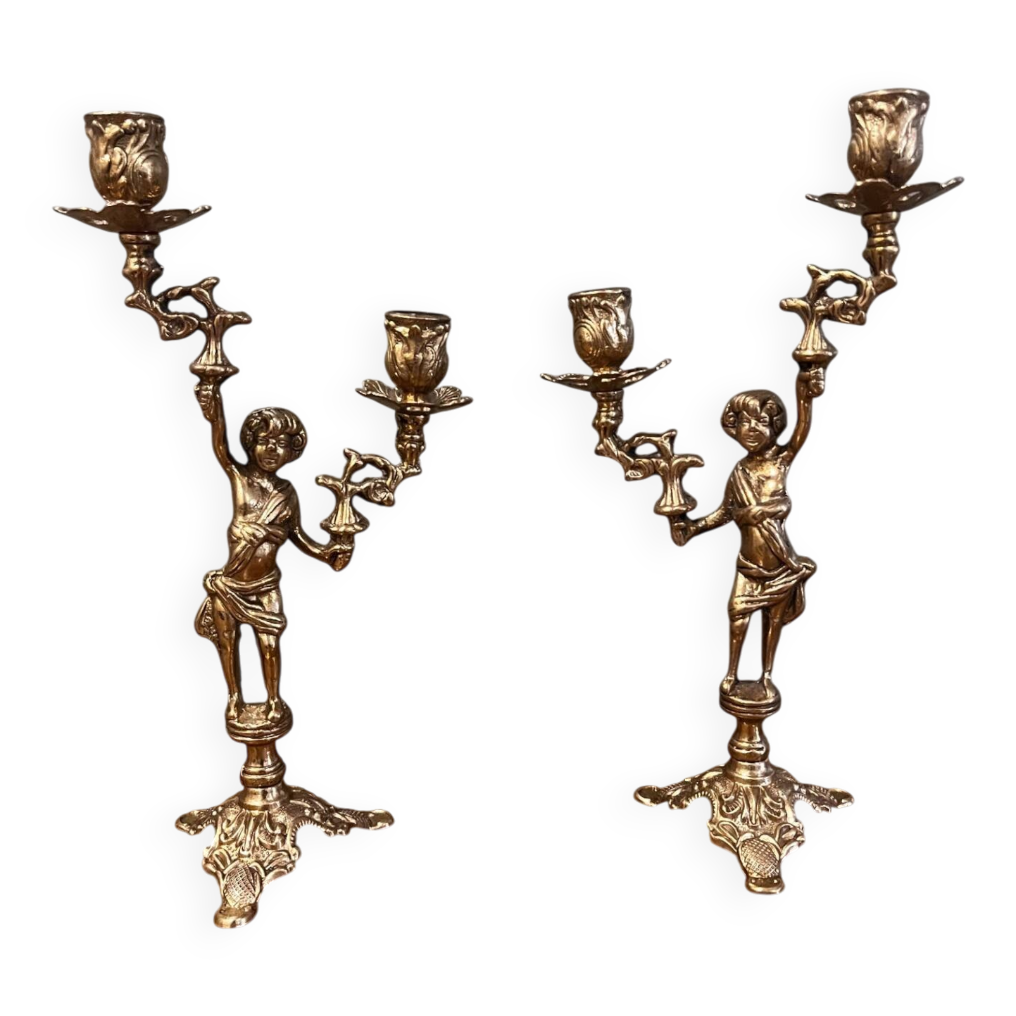 Antique candlesticks