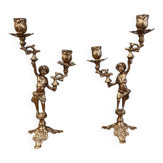 Antique candlesticks