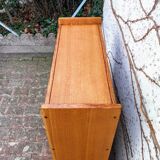 Golden oak bookcase from the 60s