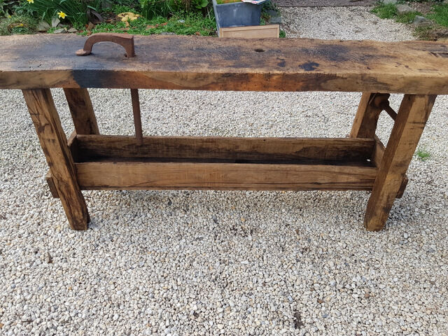 Old carpenter's workbench