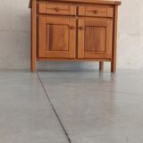 Elm sideboard Maison Regain, 80's