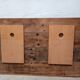 Old wall shelf in raw wood