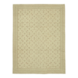 Hand-knotted persian antique 1970s 285 cm x 372 cm beige wool carpet