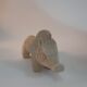 Wild boar animal statue, bisque, vintage, Aldo Londi for Bitossi