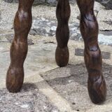 Tripod stool with spool legs