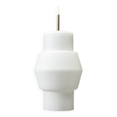 Designer pendant light in white opaline, Philips - 1960s