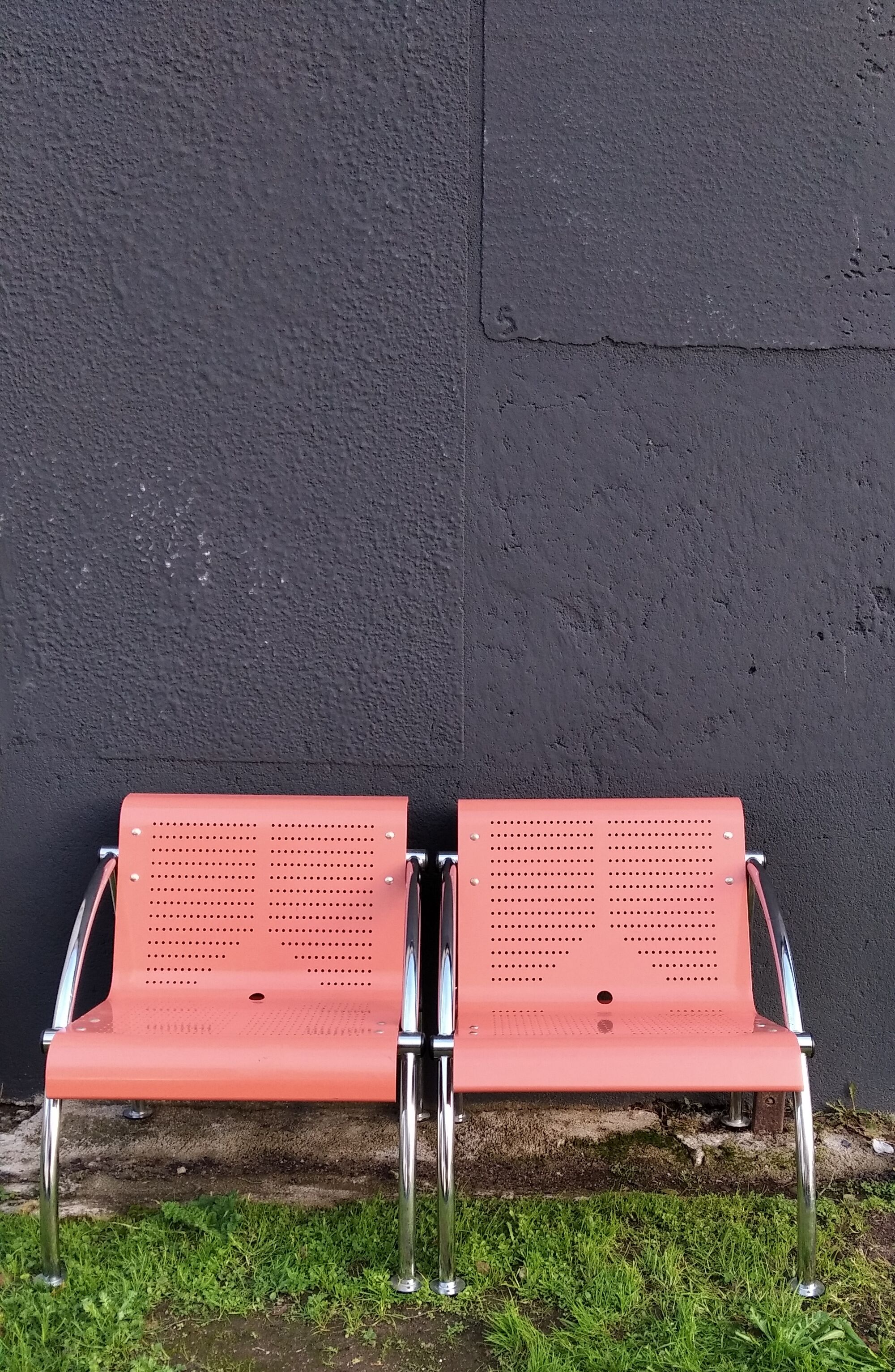 Metal waiting chairs