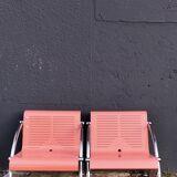 Metal waiting chairs