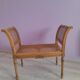 Banquette cannée début 20ème siècle