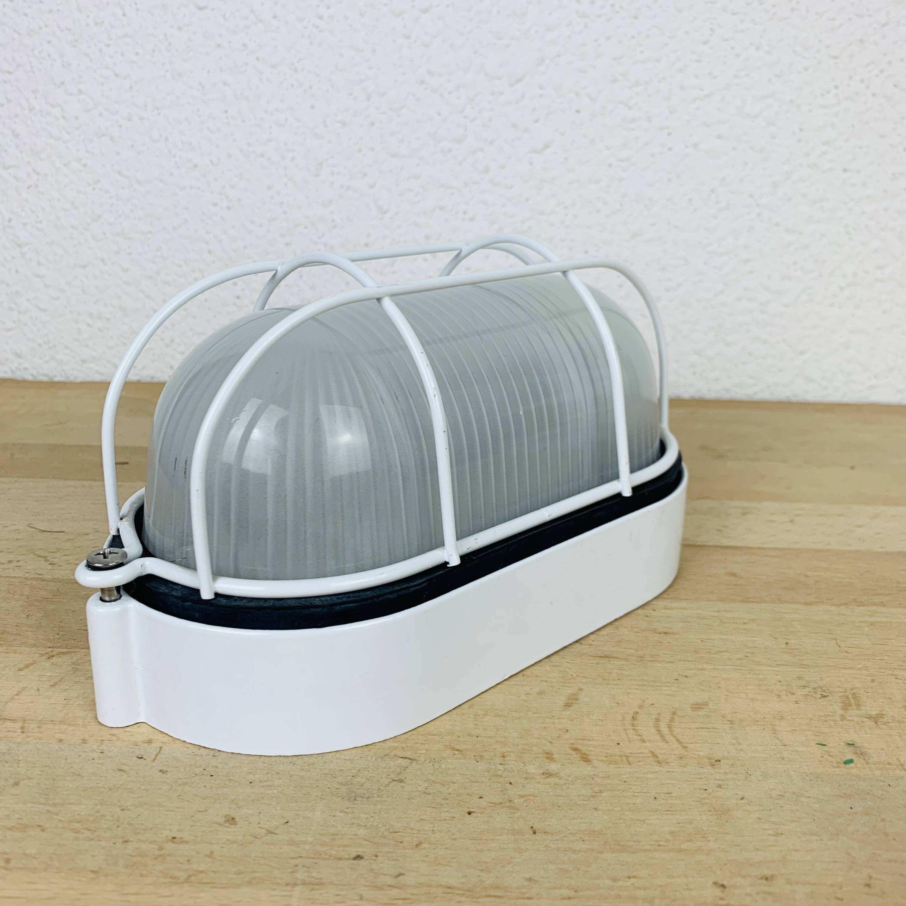 Industrial style porthole wall light