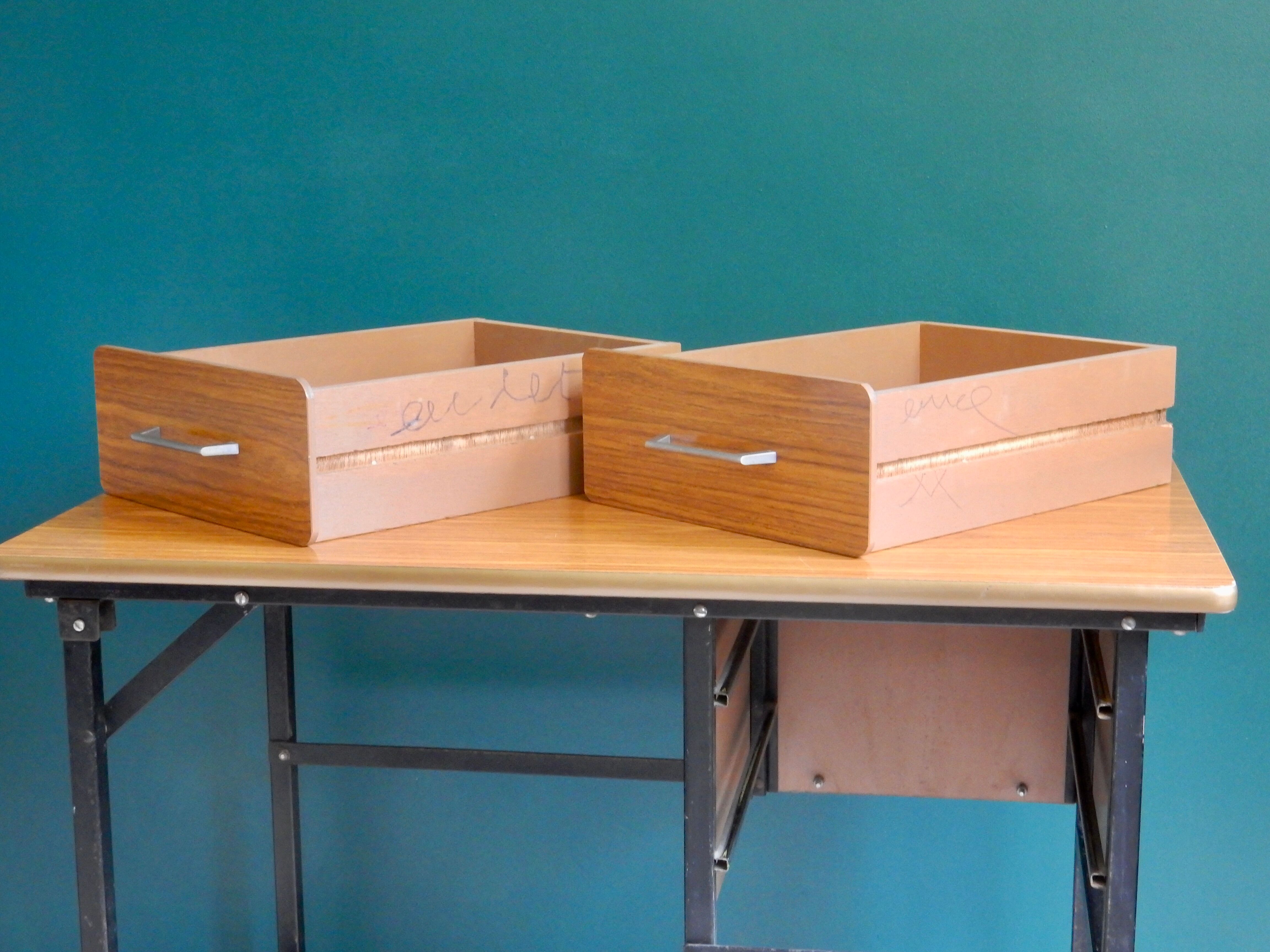 Office child formica brown