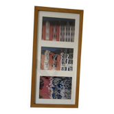 Triptyque photo contemporain - Anne Lafont, "Cafés du Port, Île de Groix"