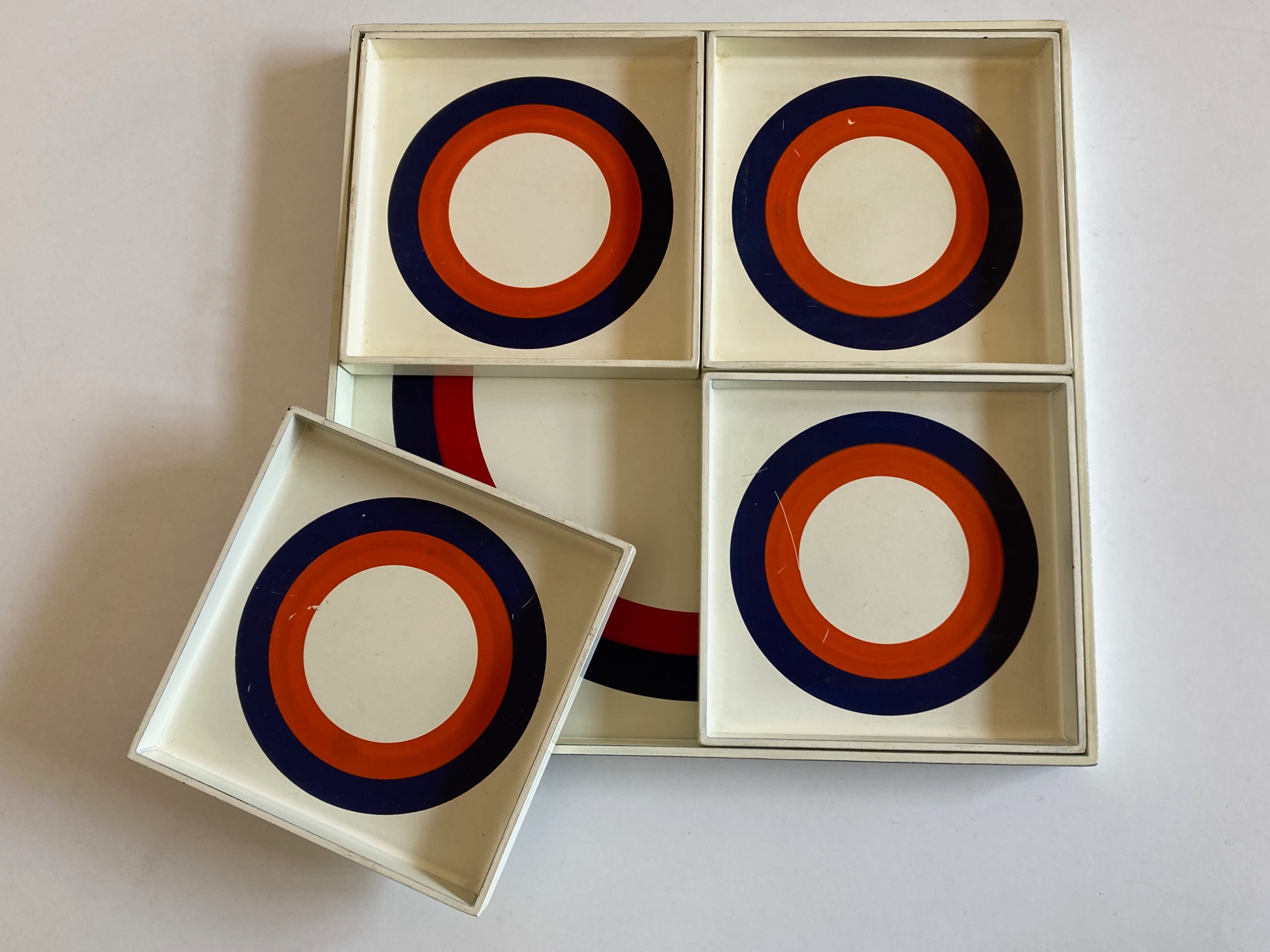 Set of 5 Prisunic target boards, 1960 design