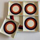 Set of 5 Prisunic target boards, 1960 design