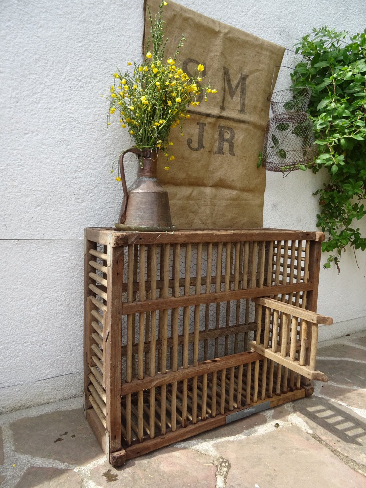 Table basse cage à poules