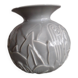 Art-deco vase with floral motif