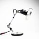 Vintage industrial chrome Aluminor lamp