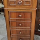 Old chiffonier bedside table red marble top 19th century