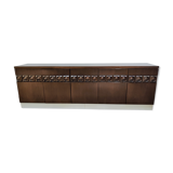 Graphical brutalist credenza, 1970s