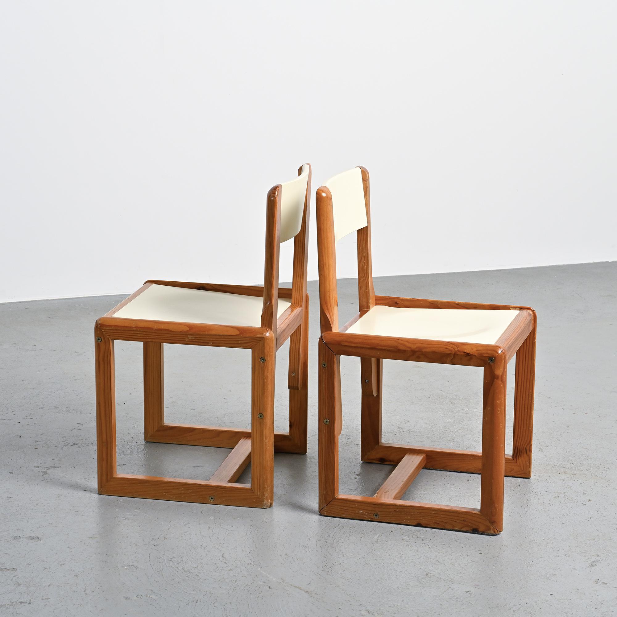 André Sornay: pair of chairs, France circa 1960