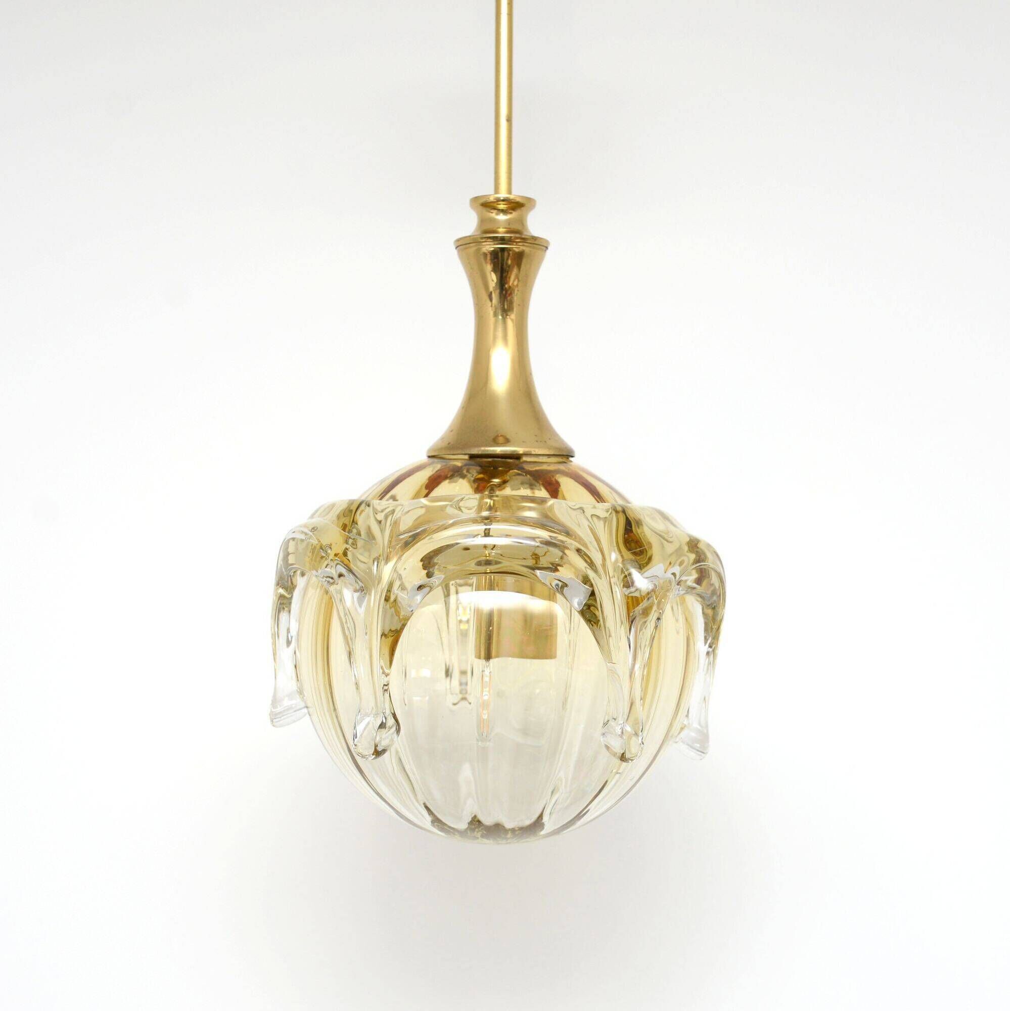 Glass Doria lamp, Germany 1970s