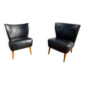 Pair of expo 58 cocktail armchairs, year 1950