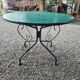 Wrought iron garden table