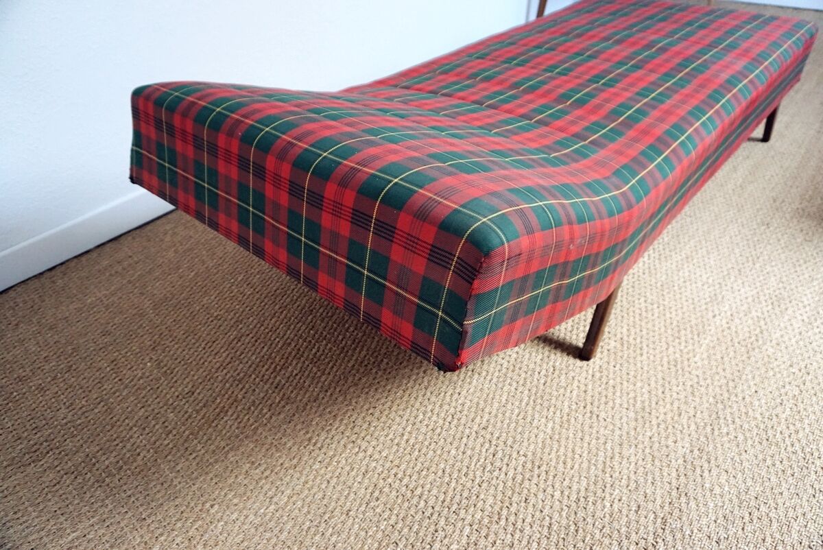 Vintage daybed  50 plaid