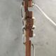 Wooden accordion wall lamp vintage 1960