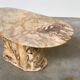 Classic Marble Coffee Table Fior di Pesco, Italy, 1970s