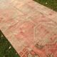 Vintage Turkish hallway rug 137x385 cm