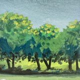 The Golf, Two original gouaches, Jean-Louis Honnet (1957-2017)