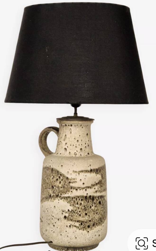 Ceramic lamp West Germany 1950s-60s