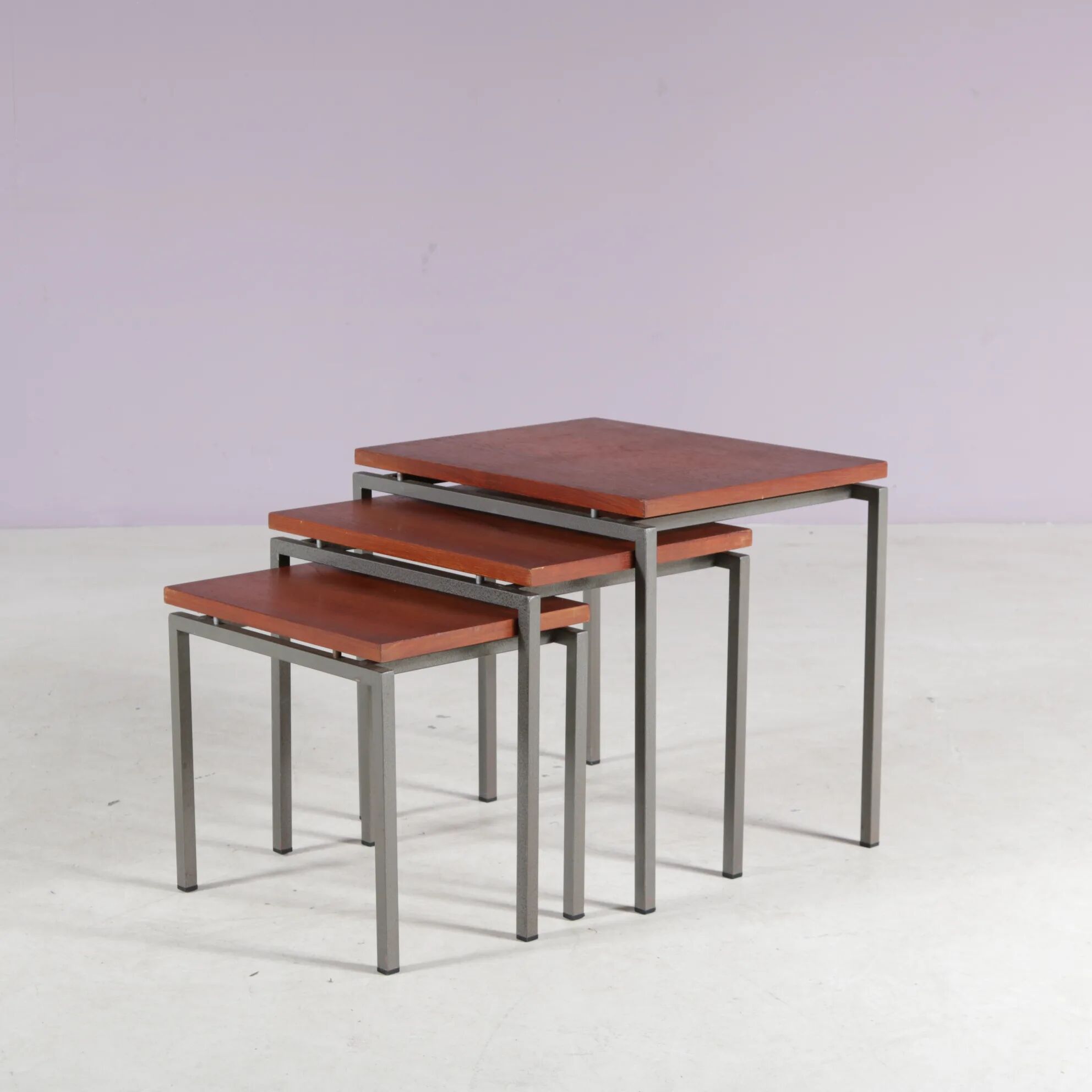 Nesting tables from the 1960s from the Netherlands.