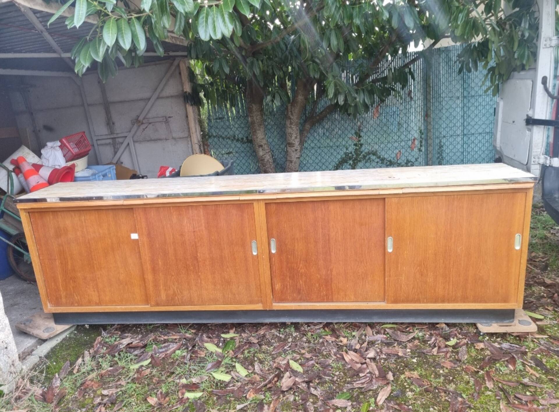 Old workshop counter furniture