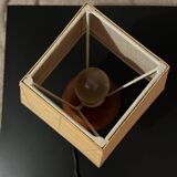 Lampe boule bois massif