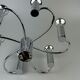 60s 70s Sputnik wall lamp or ceiling lamp by Cosack Leuchten Chrom