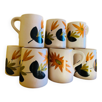 Vintage Mugs Set of 10 pieces