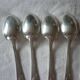 12 small silver metal spoons orfevre sfam