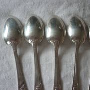 12 petites cuillers en metal argente orfevre sfam