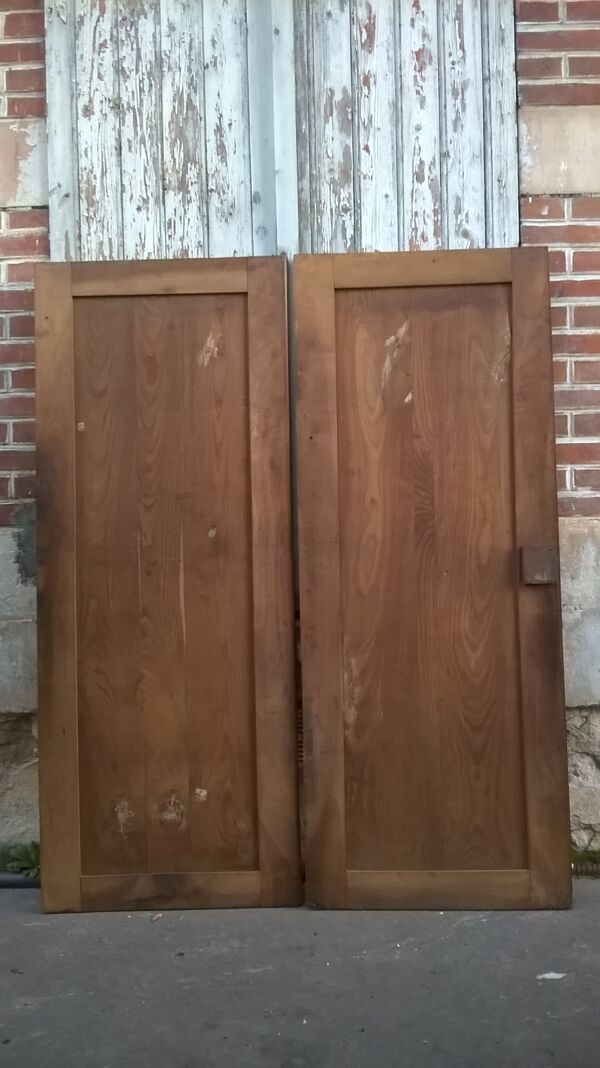 Ancienne paire de portes armoire