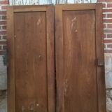 Ancienne paire de portes armoire