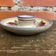 Pair of antique egg cups graf stoob ceramic polychrome wine