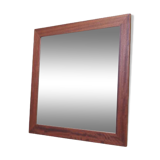 Mirror in mahogany frame, Danish design, 1970s, production: Denmark
